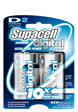 Supacell D Alkaline Batteries Pack