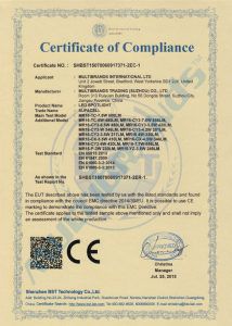 EMC - MR16 Certificate of Compliance