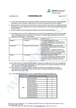 RoHS2 compliance document – page 13 of 17