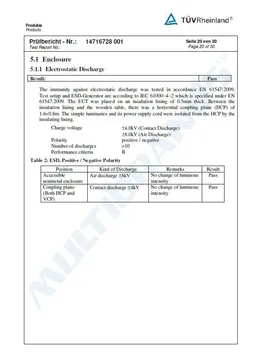 Test Report Certificate no.14716728 – page 20 of 30