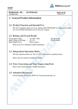 Test Report Certificate no.14716728 – page 6 of 30