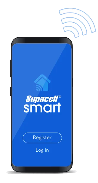 Supacell Smart app on a smartphone