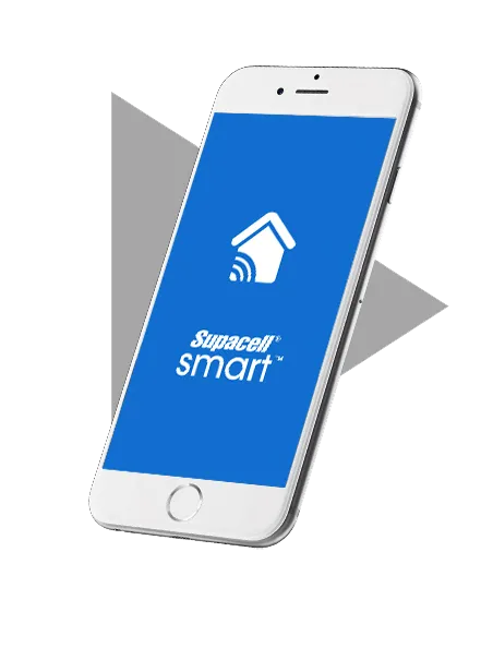 The Supacell Smart app on a smartphone