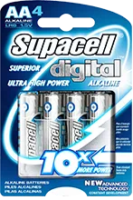Supacell Digital Alkaline Batteries