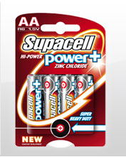 Supacell zinc chloride AA batteries pack