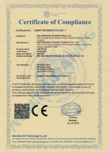 EMC - R63,R50,R39,G9,G4... Certificate of Compliance