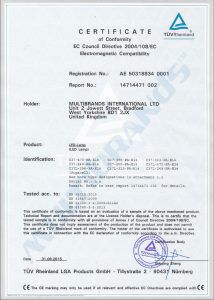 LED CE certificate - EMC 14714471-2